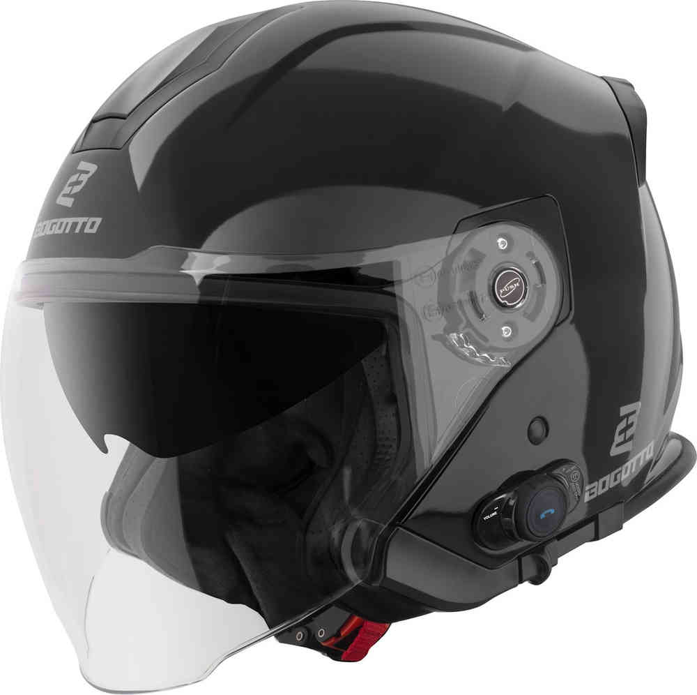 Bogotto H586 BT Solid Bluetooth Jet Helmet