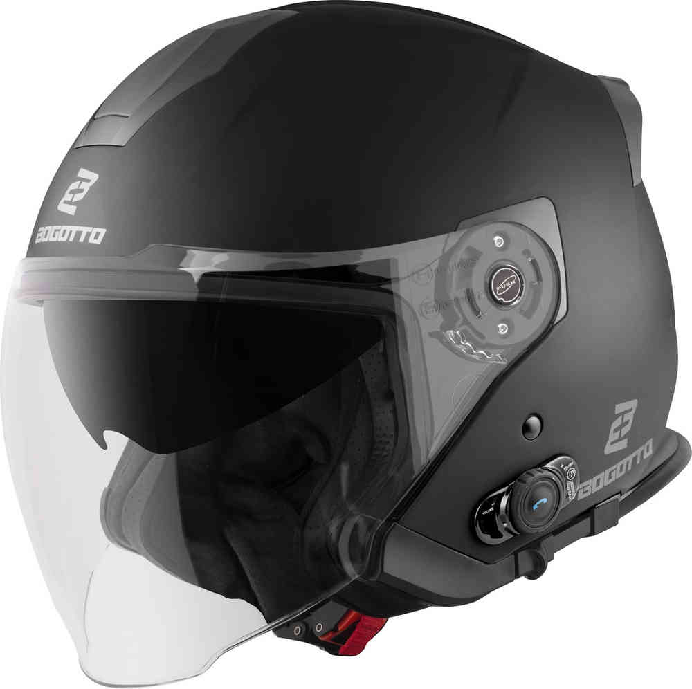 Bogotto H586 BT Solid Bluetooth Jet Helmet