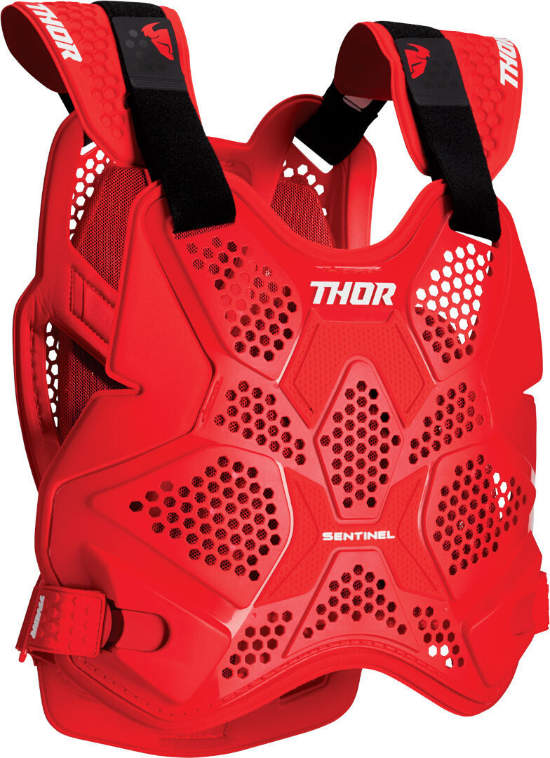 Thor Sentinel Pro Motocross Protector Vest, red, Size M L for Men-image-1294295689