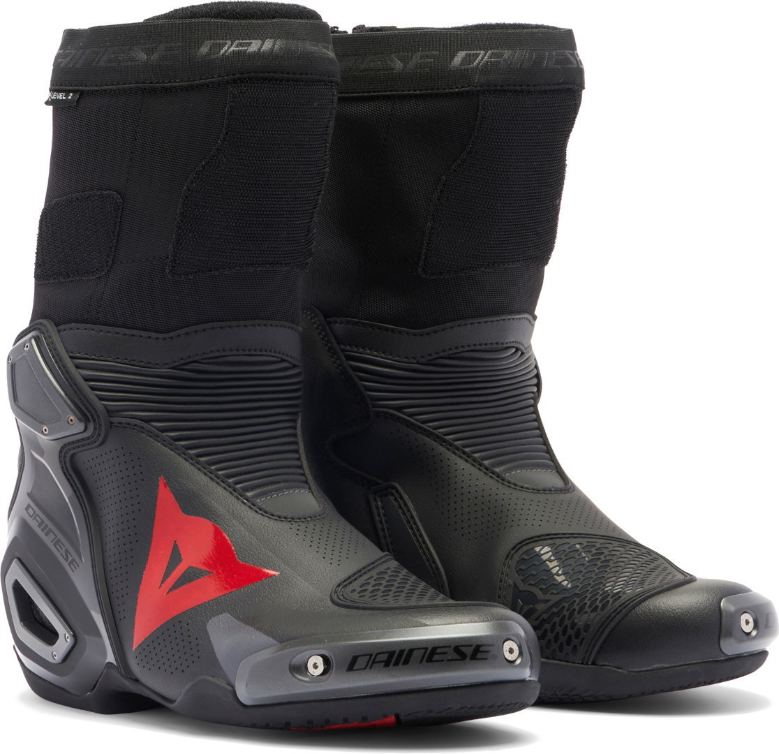 Dainese Axial 2 Air перфорированные мотоциклетные ботинки Черный/Красный 44 