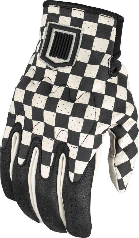 Icon Airform Slabtown Checkered перфорированные мотоциклетные перчатки