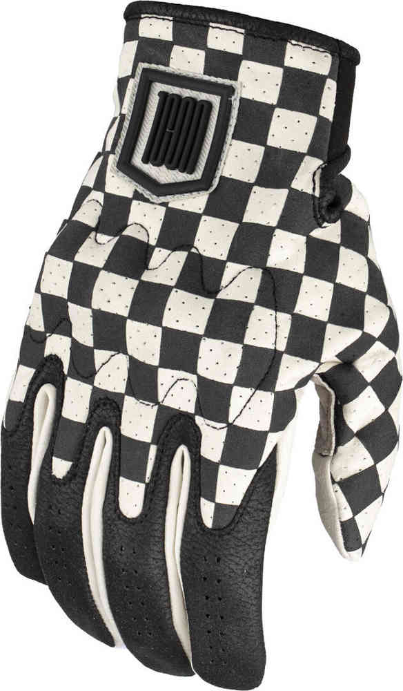 Icon Airform Slabtown Checkered Guantes de moto perforados