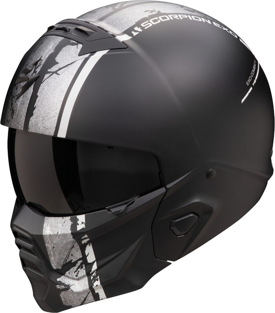 Scorpion EXO-Combat II Lord Helmet, black-silver, Size XS 54 55 for Men-image-984127786