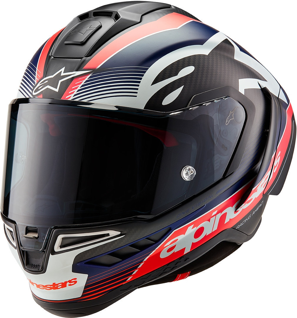 Alpinestars Supertech R10 Team Carbon Шлем Черный/Красный/Синий XS (53/54) 
