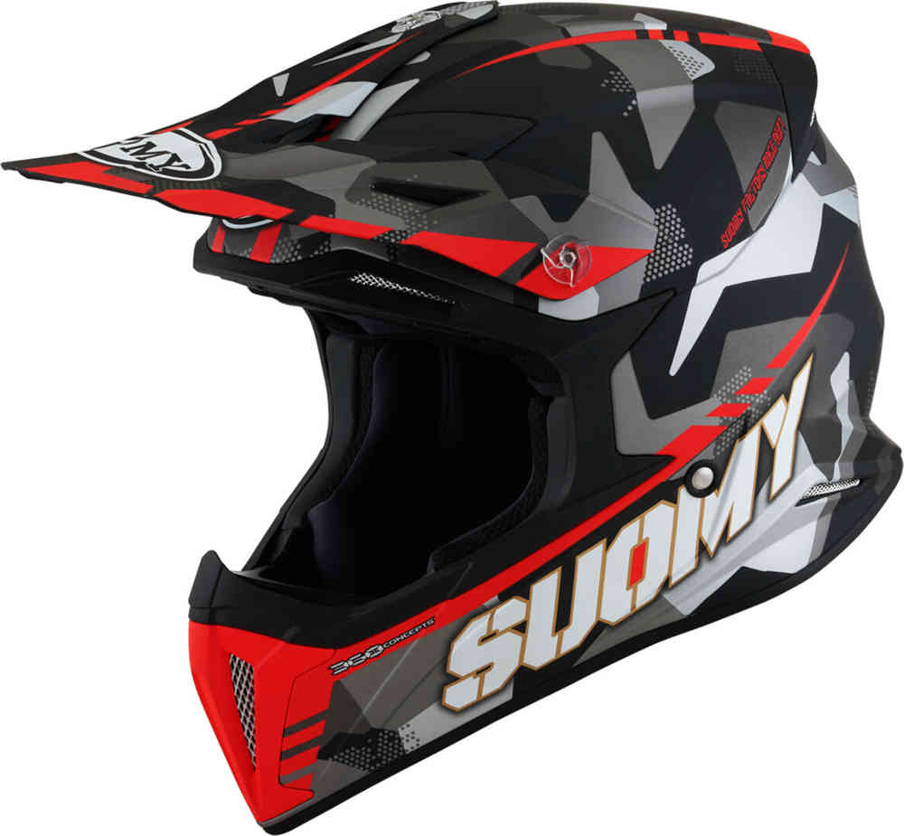 Suomy X-Wing Camouflager E06 Motocross hjelm