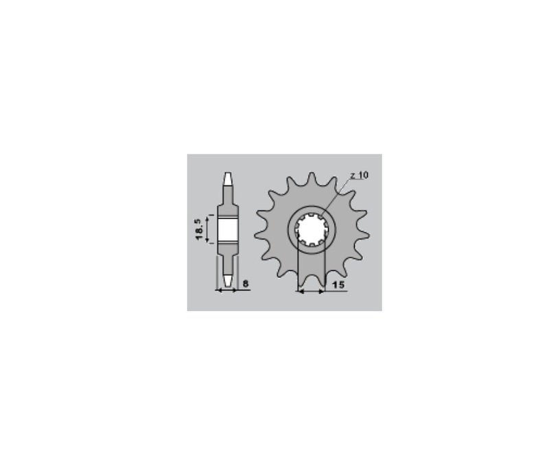 PBR Stahlstandard-Frontzahnrad – 415