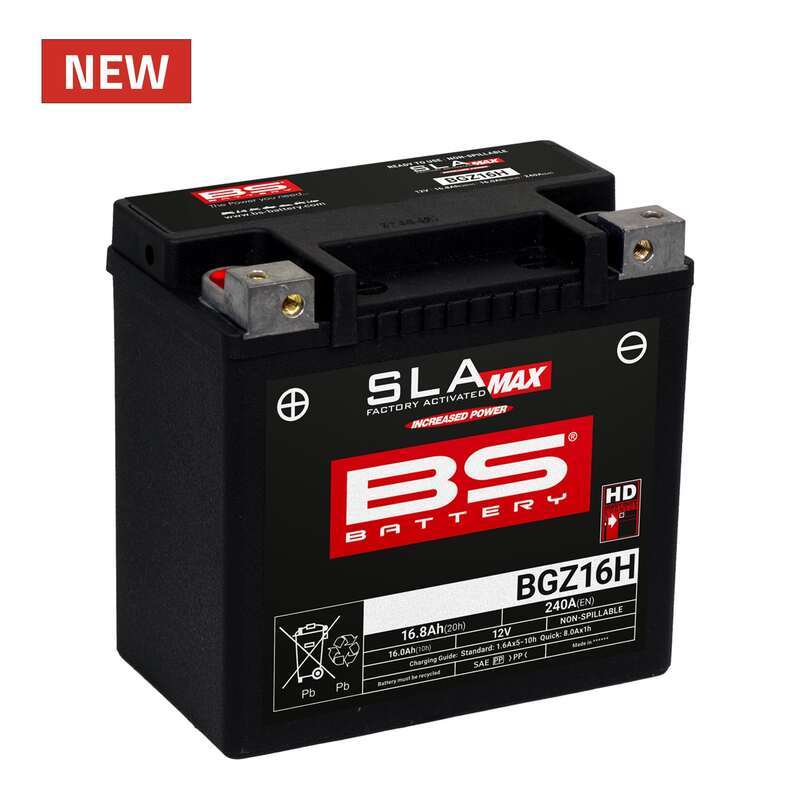 BS Battery Batterie SLA Max sans entretien activée usine - BGZ16H