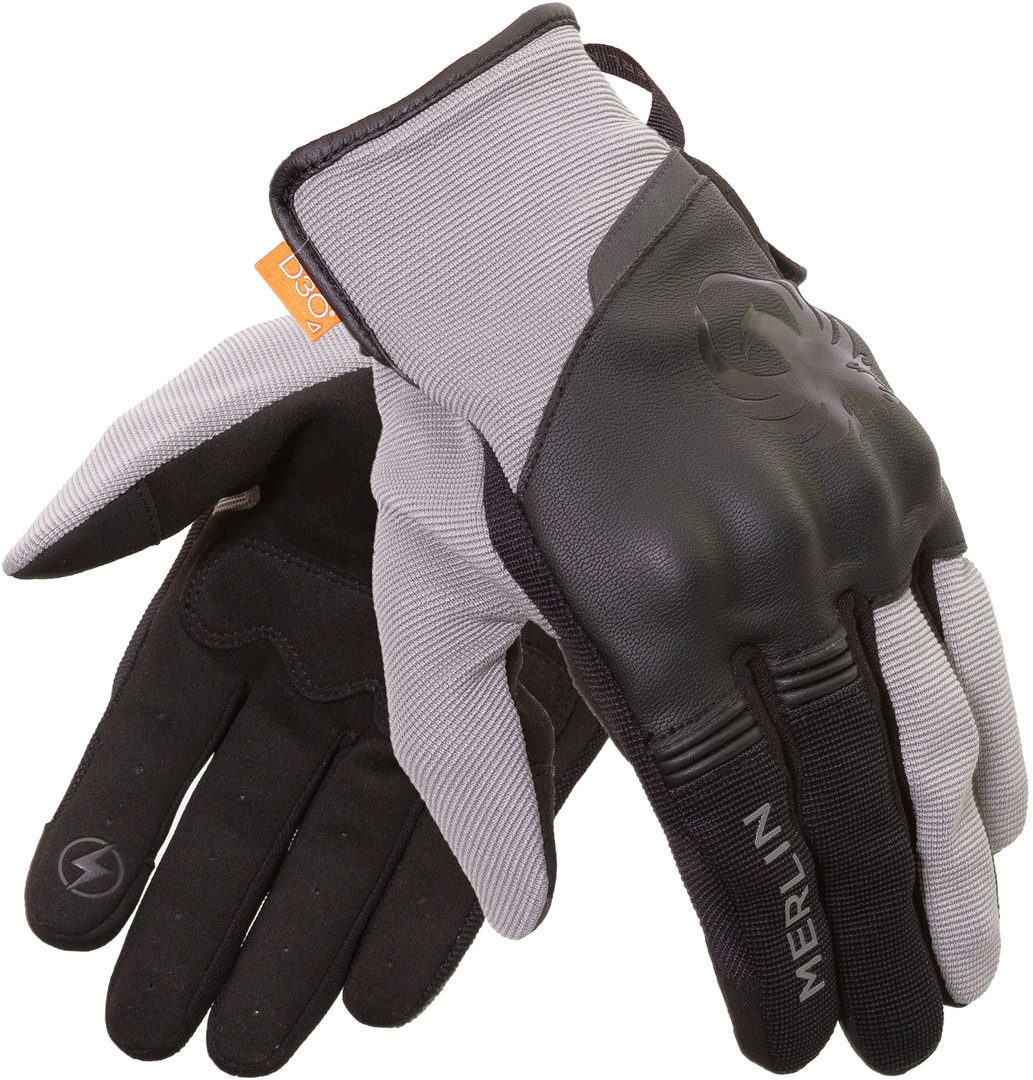 Merlin Berea D3O Trail Gants de moto, noir-gris, taille 4XL pour Hommes