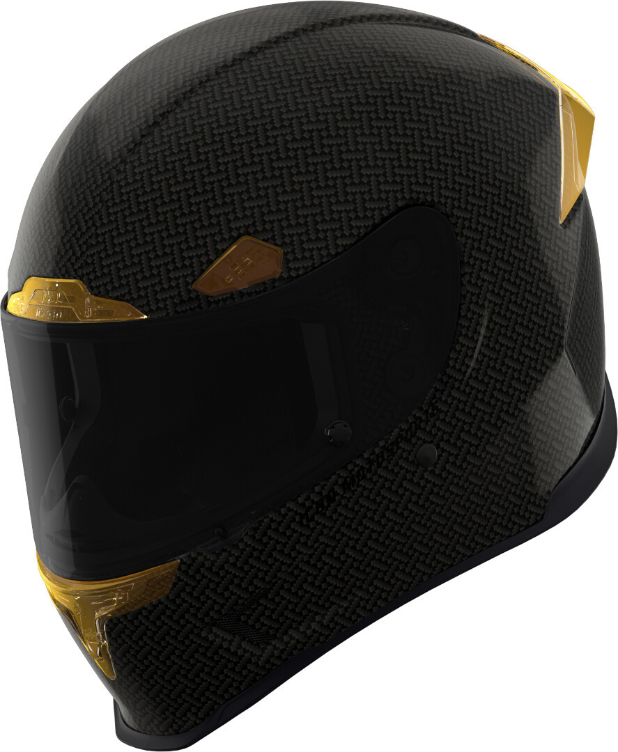 Icon Airframe Pro Карбоновый шлем 4Tress Черный/Желтый S (55/56) 