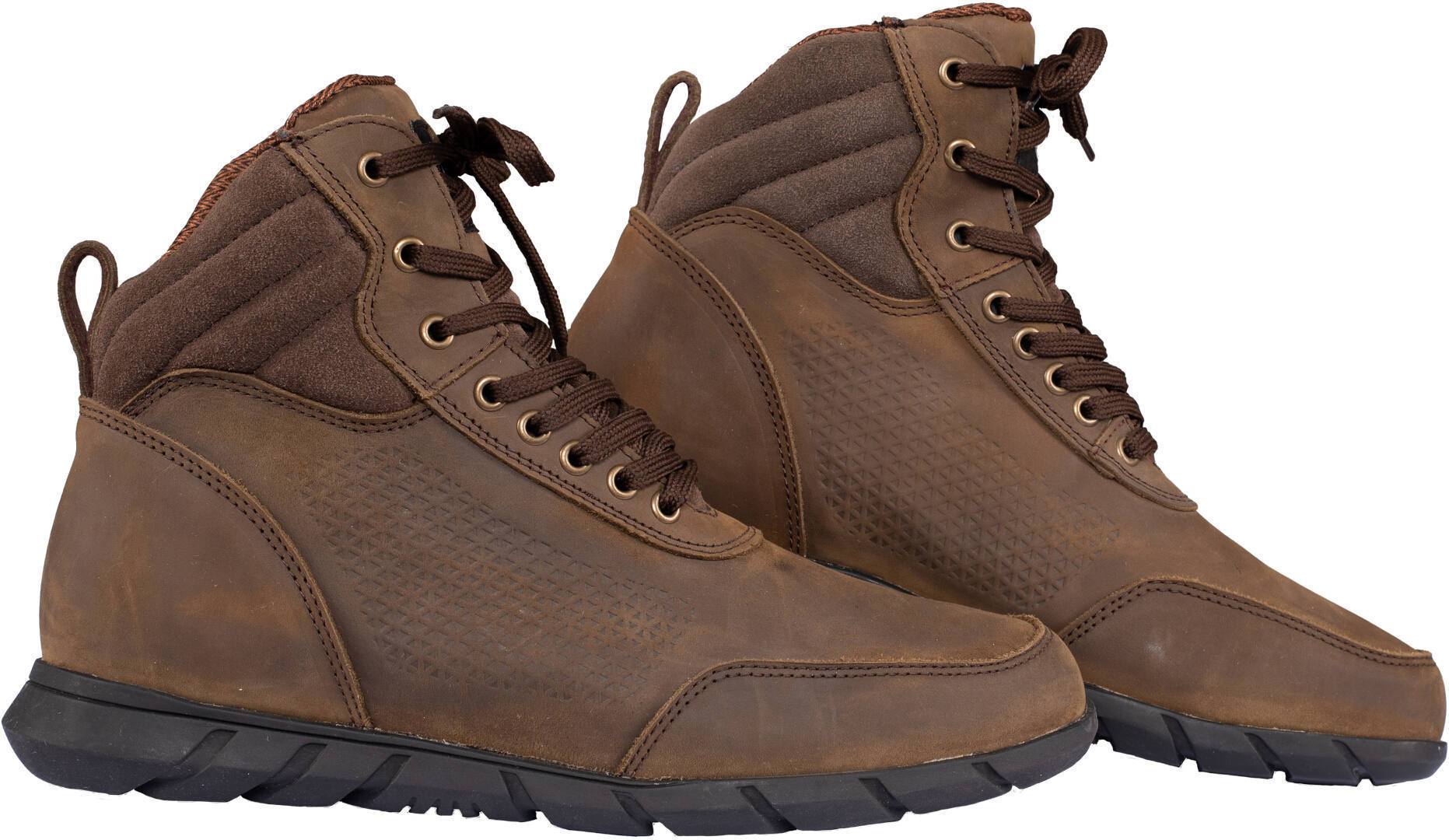 Rusty Stitches Paolo Chaussures de moto, brun, taille 47 pour Hommes