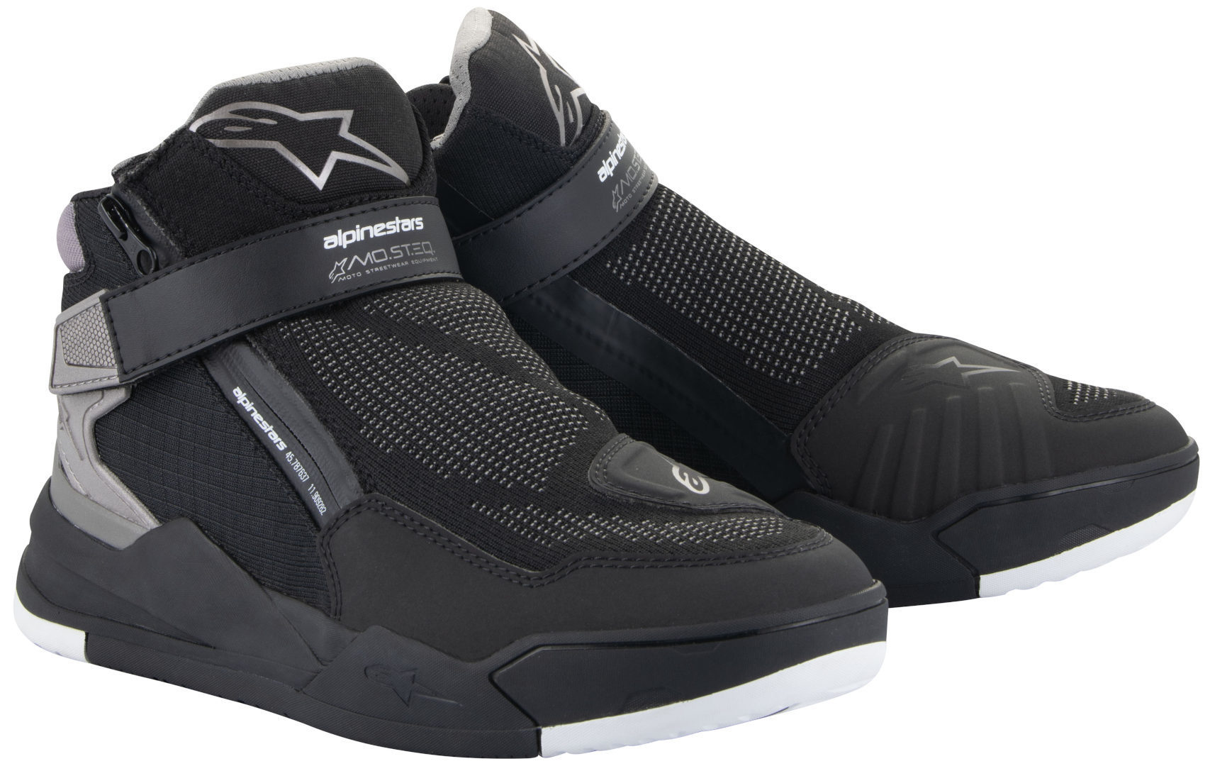Alpinestars Men's Black Grey Speedflight Street Motorcycle Shoes, Black-Grey, For Size 47