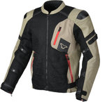 Macna Olsan geperforeerd Motorfiets Leer/Textiel Jas