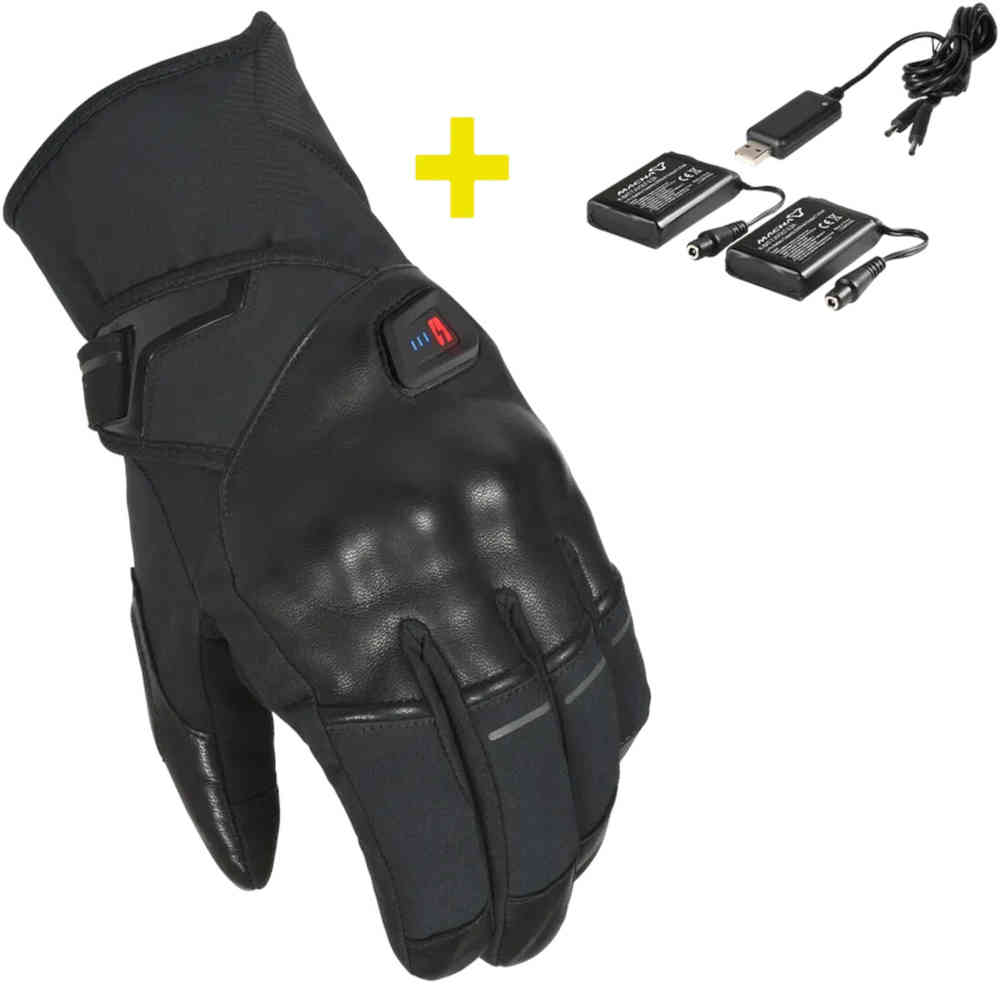 Macna Era RTX beheizbare wasserdichte Motorrad Handschuhe Kit