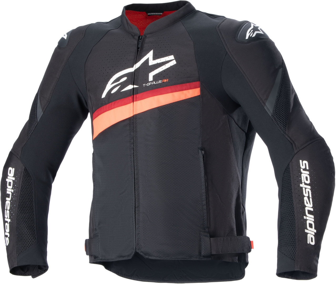 Alpinestars T-GP Plus R V4 Airflow перфорированная мотоциклетная текстильная куртка Черный/неоново-красный S 