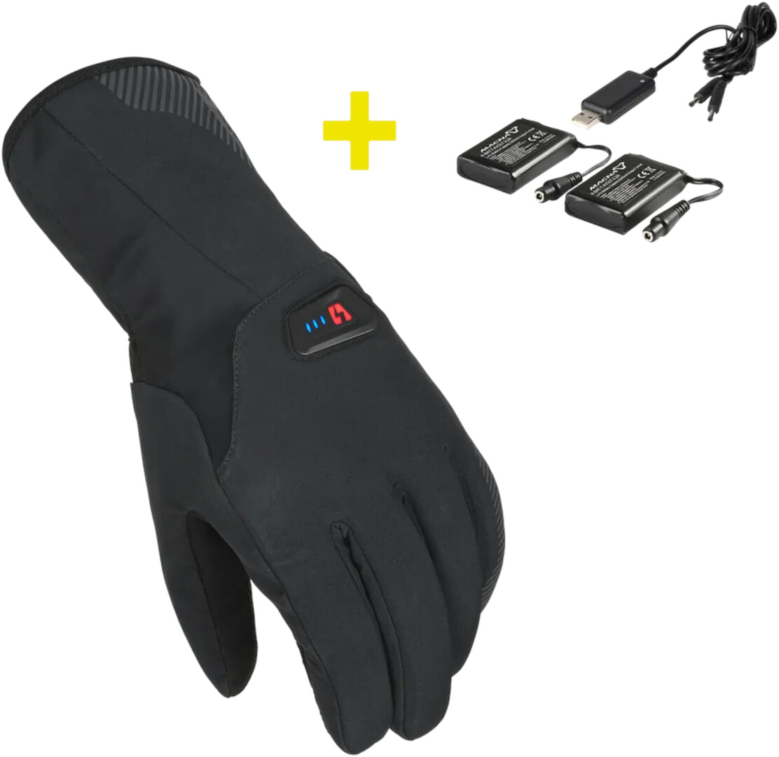 Macna Spark heatable Bicycle Gloves Kit, black, Size M for Men-image-1342455341