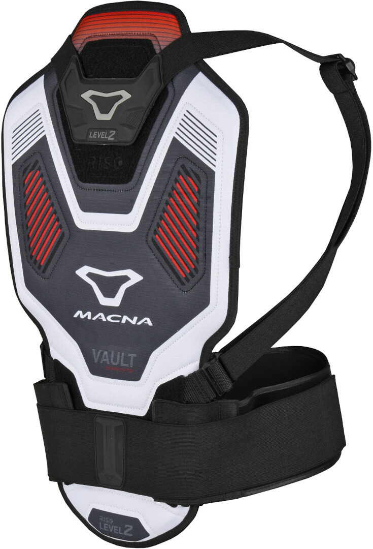 Macna Vault Back Protector, black-white, Size L for Men-image-231116478