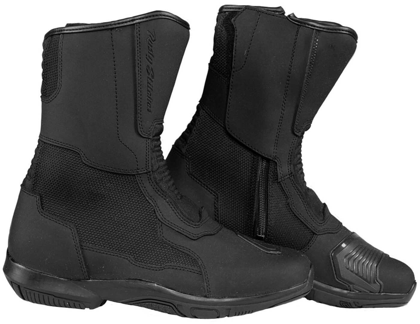 Rusty Stitches Bobby Bottes de moto, noir, taille 48 pour Hommes