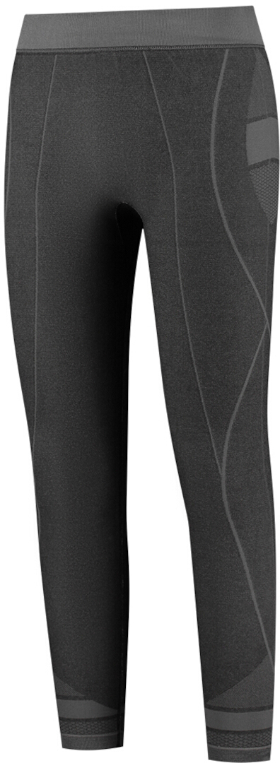 Rusty Stitches Baselayer Pantalons fonctionnels, noir-gris, taille 2XL 3XL pour Hommes