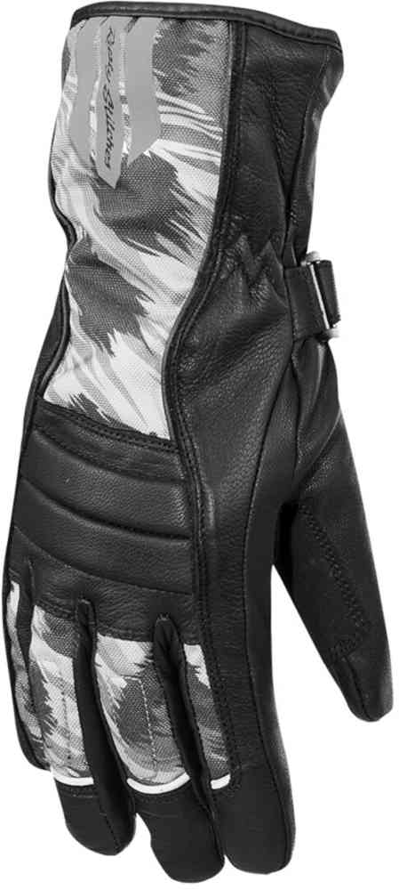 Rusty Stitches Bianca Wasserdichte Damen Motorrad Handschuhe