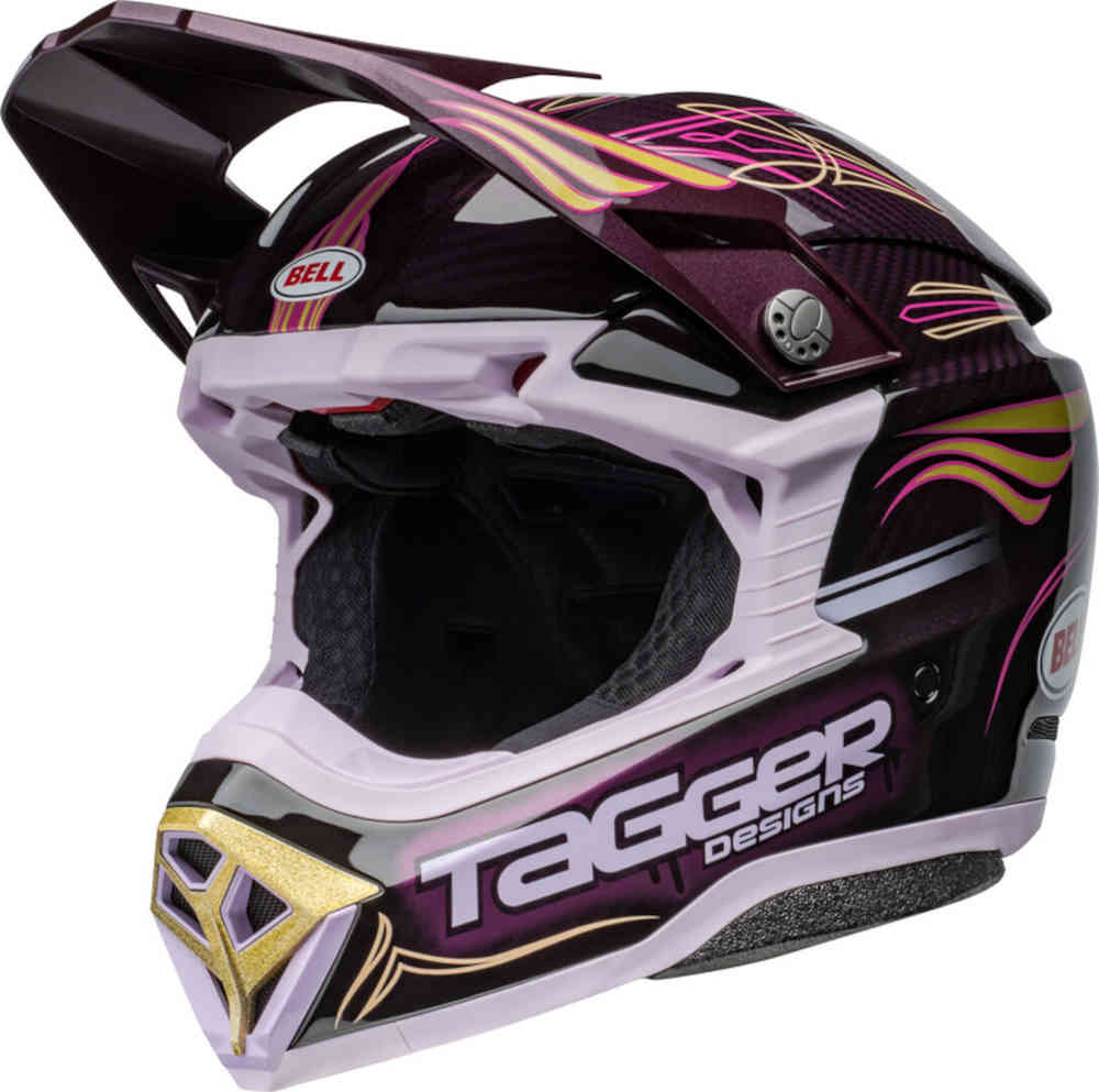 Bell Moto-10 Spherical Tagger Purple Haze Шлем для мотокросса