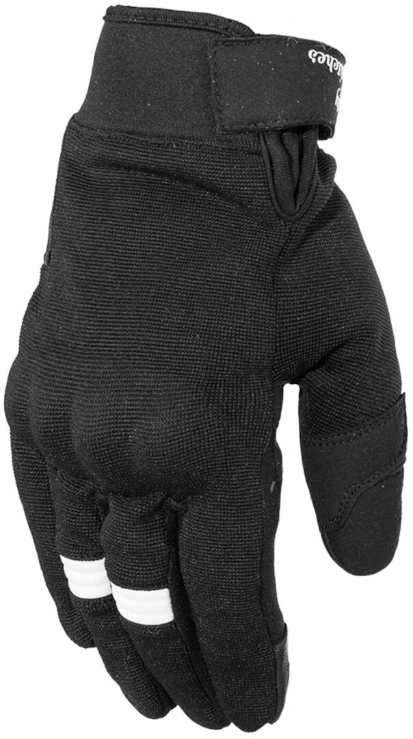 Rusty Stitches Clyde V2 Gants de moto, noir-blanc, taille 3XL pour Hommes