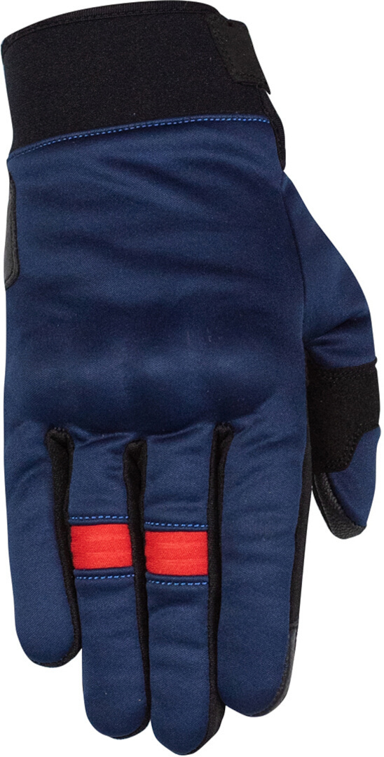 Rusty Stitches Clyde V2 Gants de moto, rouge-bleu, taille 3XL pour Hommes