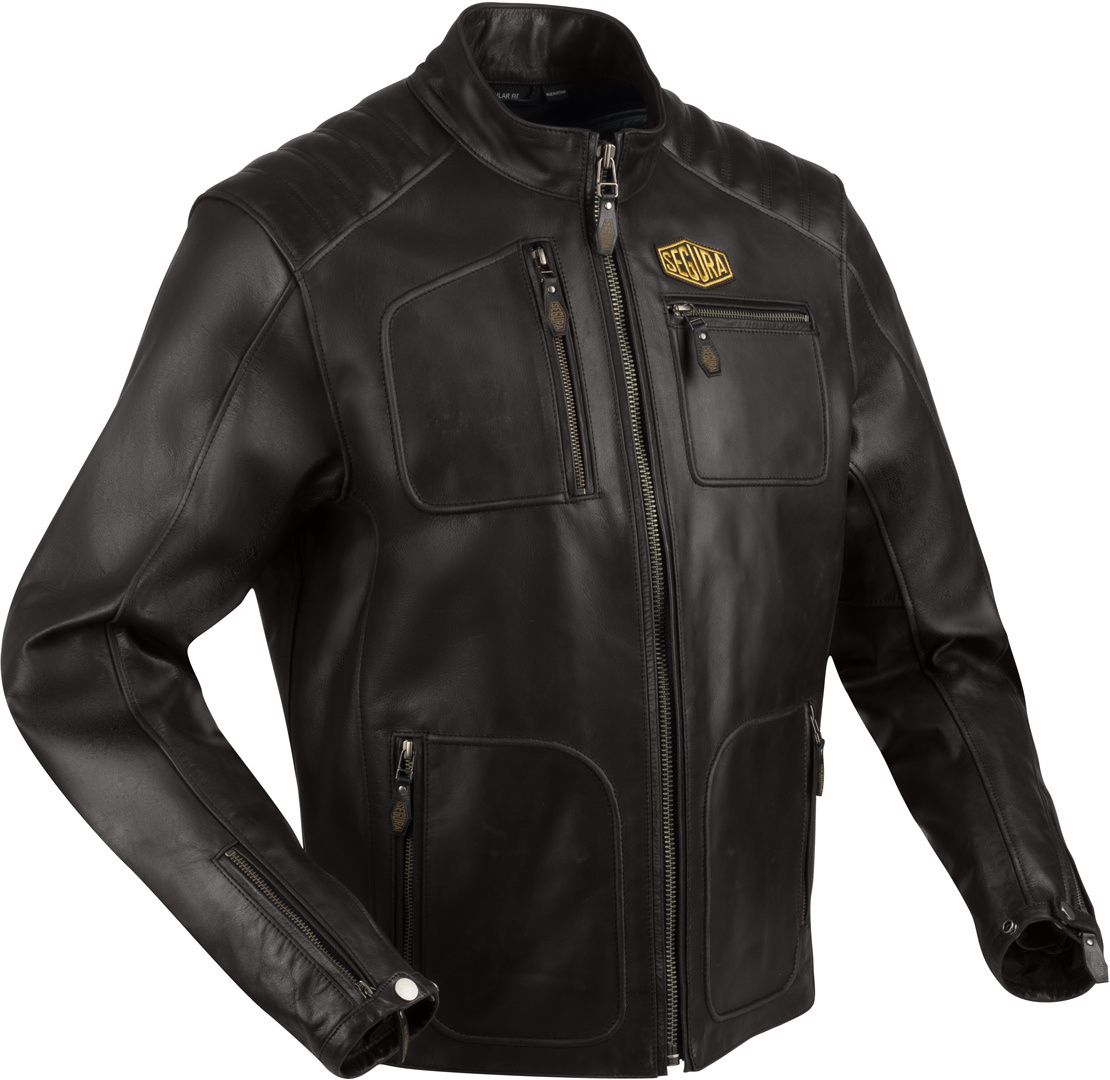 Segura Lewis Motorcycle Leather Jacket, brown, Size L for Men-image-952048857