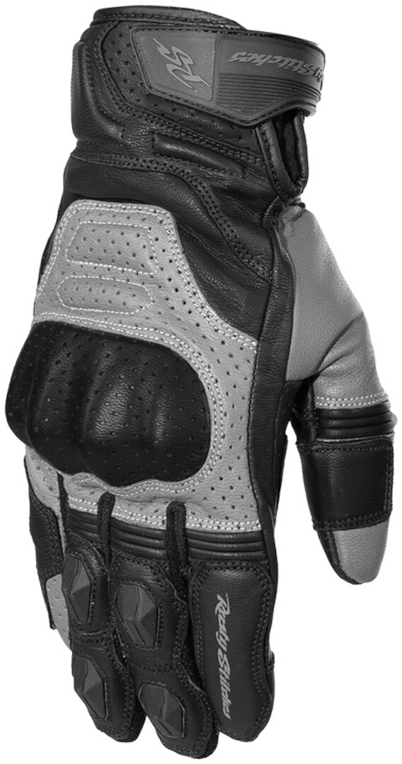 Rusty Stitches Conner Motorrad Handschuhe, noir-gris, taille M pour Hommes