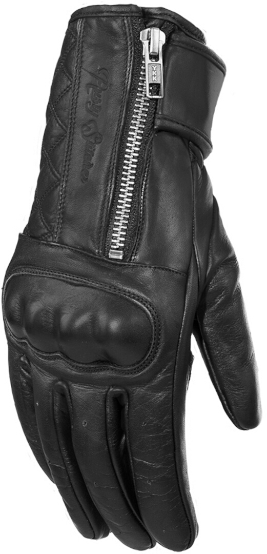 Rusty Stitches Kathy Gants de moto pour dames, noir, taille L pour Femmes