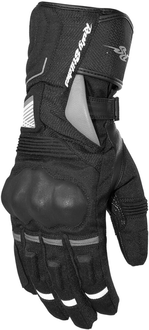 Rusty Stitches Ryder Gants de moto imperméables, noir-gris, taille 4XL pour Hommes