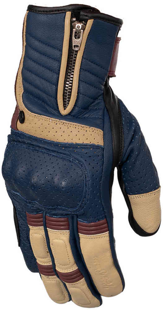 Rusty Stitches Simon Retro Motorrad Handschuhe