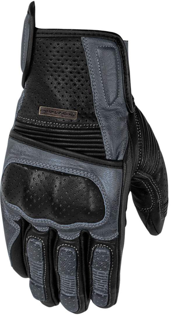 Rusty Stitches Zeke Gants de moto, noir-gris, taille 3XL pour Hommes