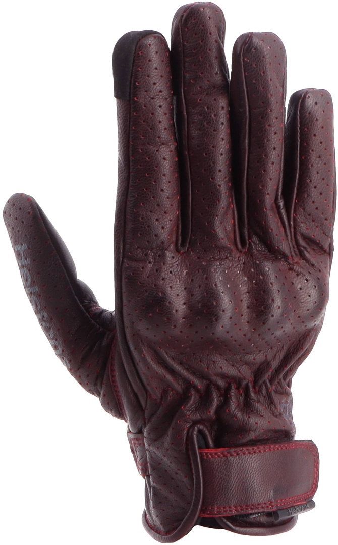 Helstons Wave Air Summer perforated Ladies Motorcycle Gloves, red, Size M L for Women