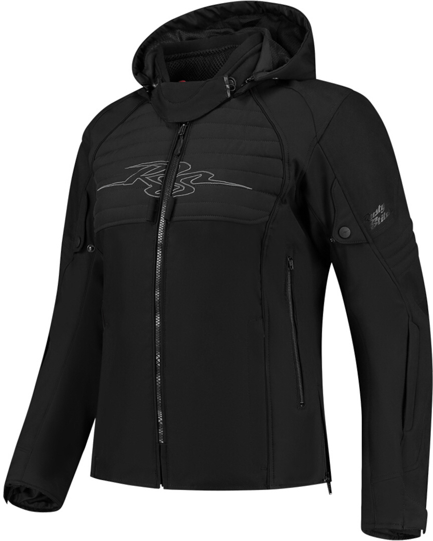 Rusty Stitches Naomi Veste textile imperméable à l’eau pour dames de moto, noir, taille 46 pour Femmes