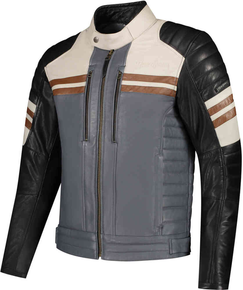 Rusty Stitches Steve Blouson en cuir de moto