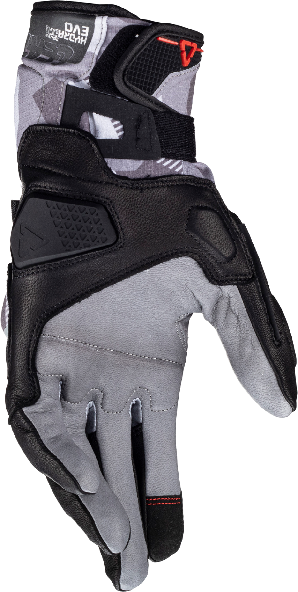 Side view of Leatt ADV HydraDri 7.5 waterproof Motorcycle Gloves, grey, Size S for Men