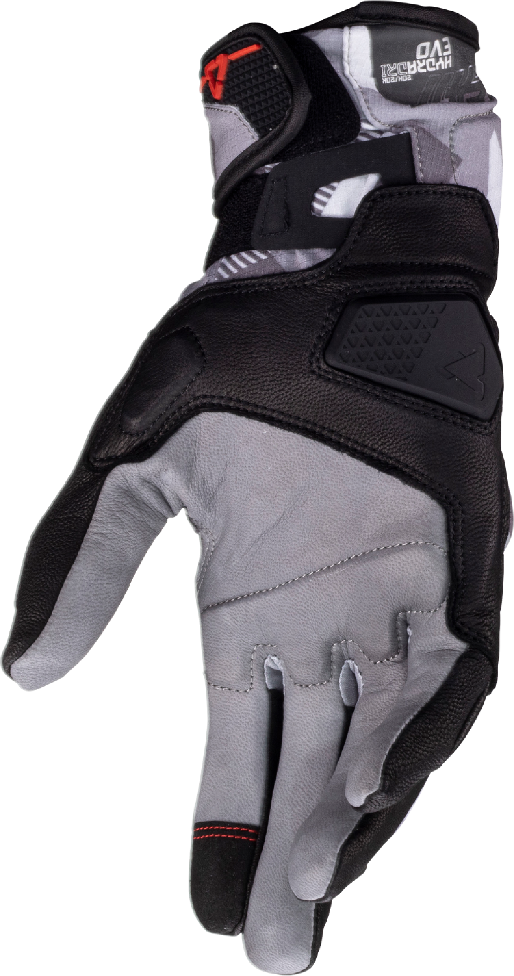 Side view of Leatt ADV HydraDri 7.5 waterproof Motorcycle Gloves, grey, Size S for Men