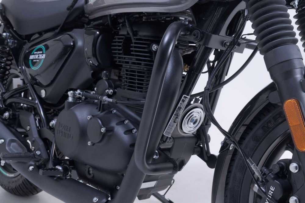SW-Motechクラッシュバー - ブラック。ロイヤルエンフィールドHNTR 350(23-)。