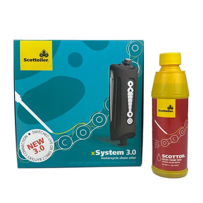 SCOTTOILER Xsystem 3.0 + 250 ml Öl Hochtemperatur. Rot