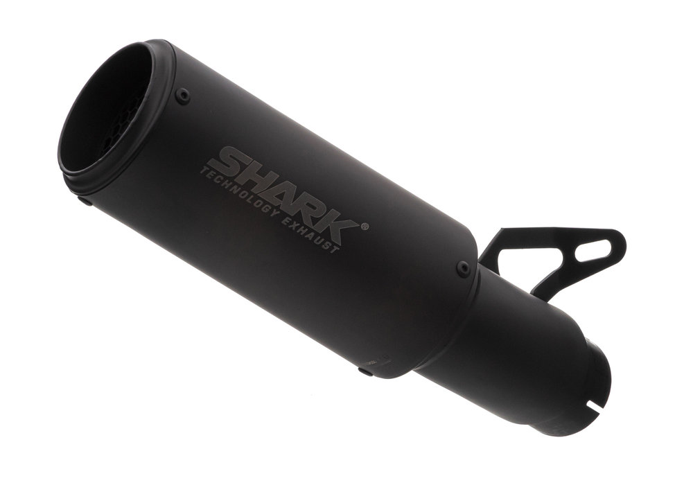 SHARK EXHAUST RCT Edelstahl beschichtet schwarz-matt