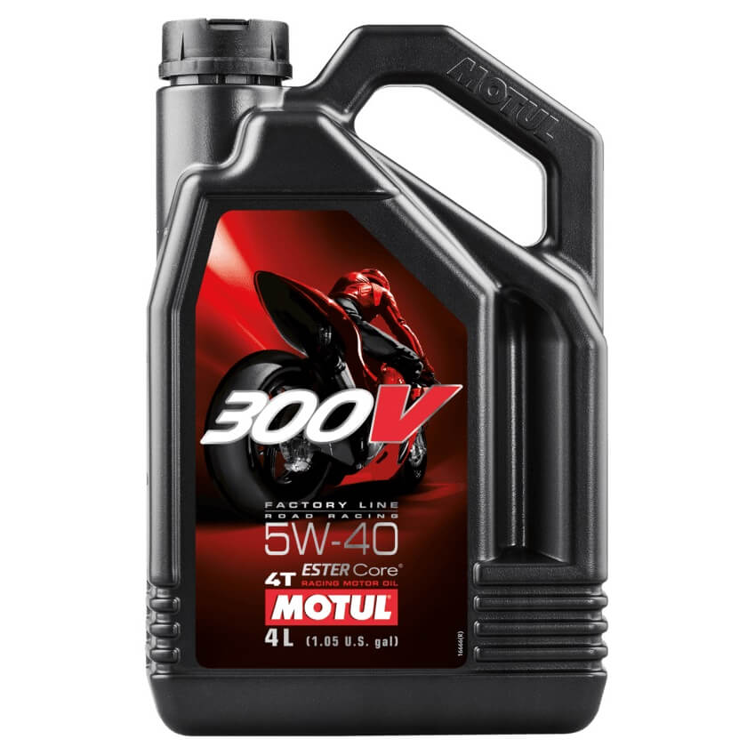 MOTUL Huile moteur 300V FACTORY LINE ROAD, 5W-40 4T, 4L, taille 0-5l