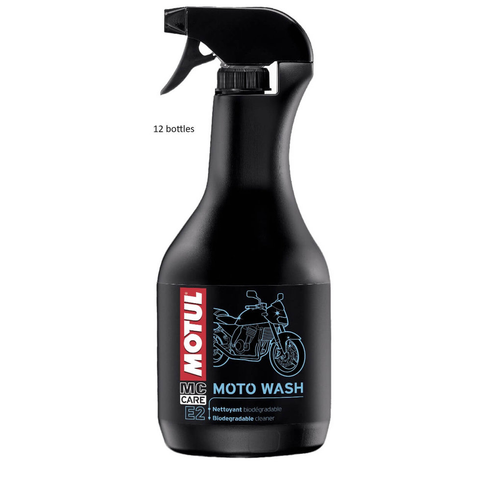 MOTUL MC CARE E2 MOTO WASH, środek do czyszczenia motocykli do szybkiego całkowitego czyszczenia, 1L, karton X12