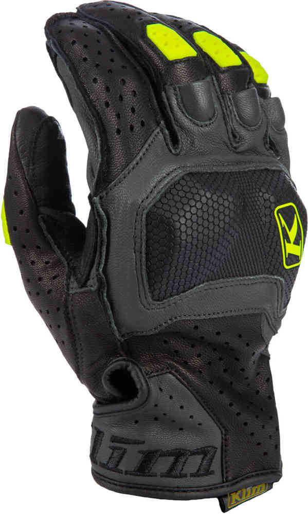 Klim Badlands Aero Pro Short 2024 Мотоциклетные перчатки Черный/Желтый S 