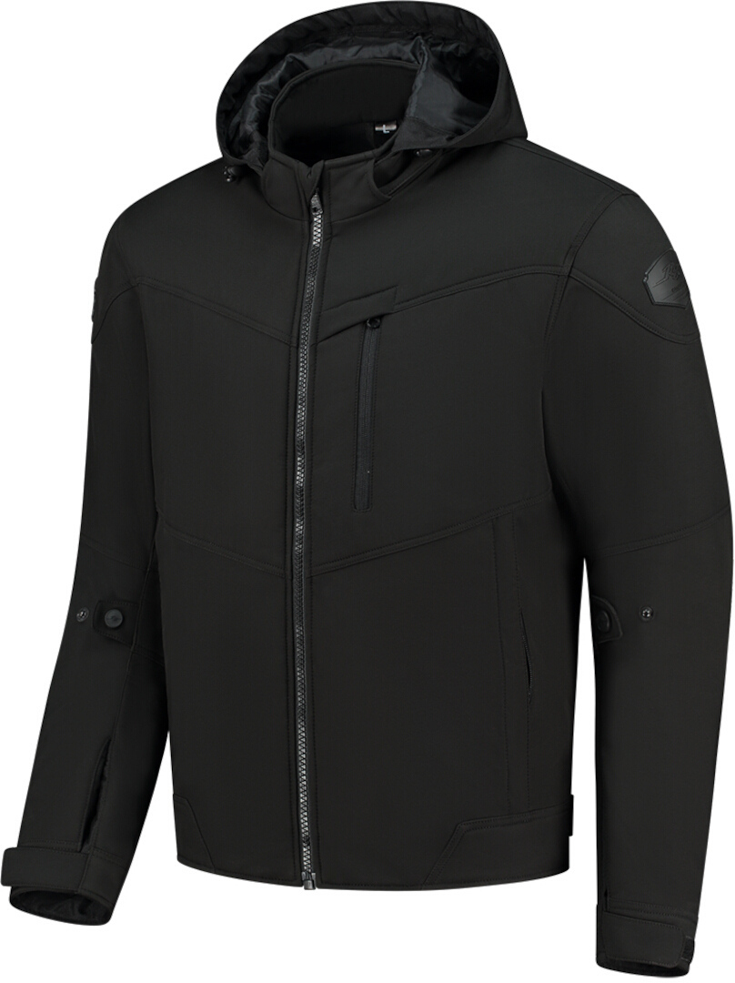 Rusty Stitches William Blouson textile moto moto, noir, taille 4XL pour Hommes