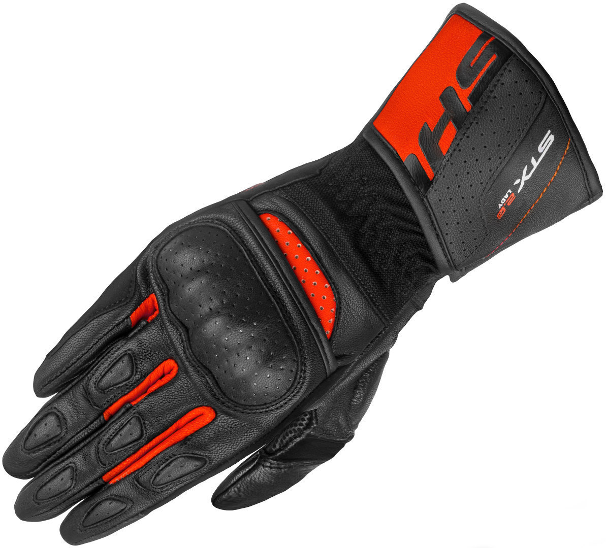 SHIMA STX 2.0 перфорированные женские мотоциклетные перчатки Черный/Красный XS 