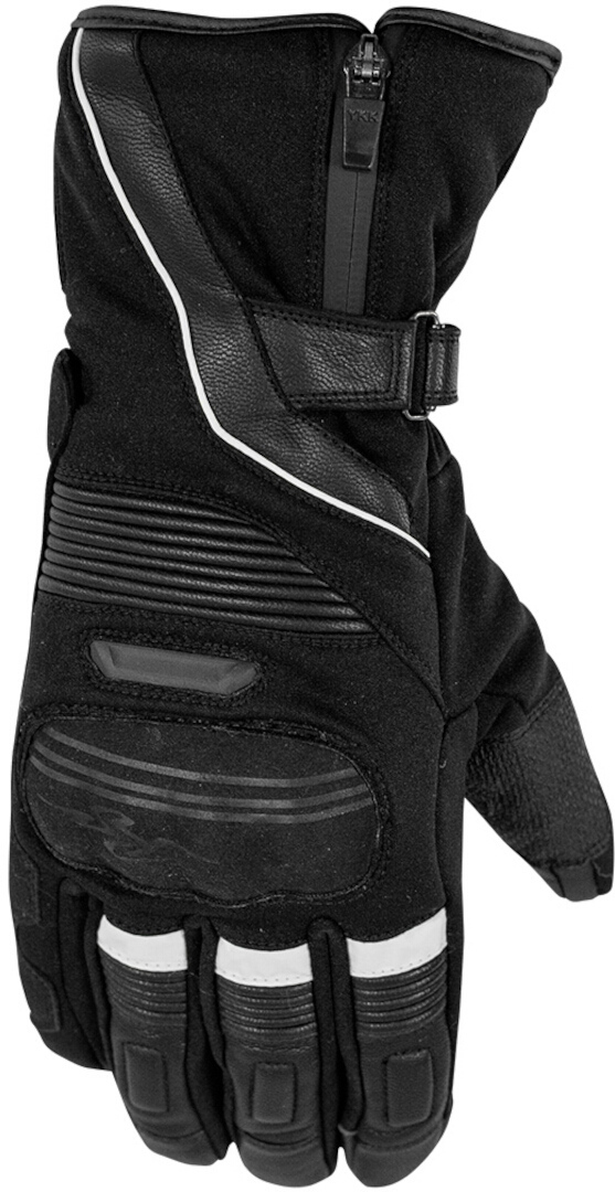 Rusty Stitches Cole Gants de moto imperméables, noir-blanc, taille 3XL pour Hommes
