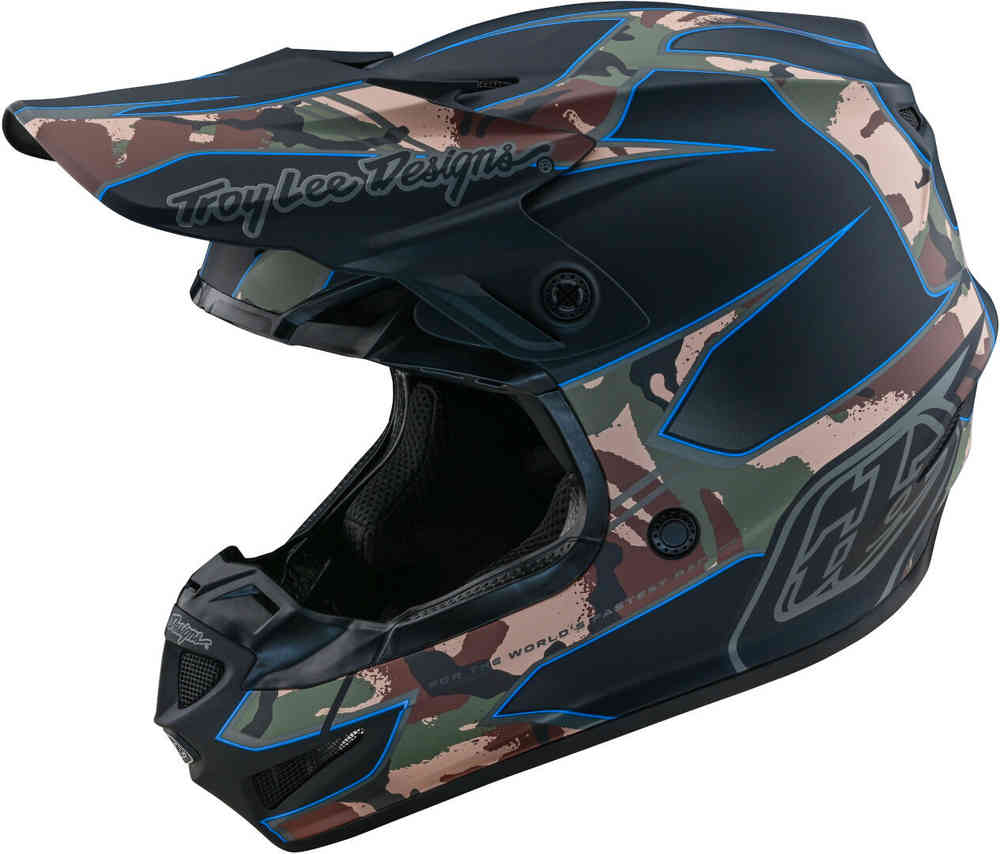 Troy Lee Designs SE4 Polyacrylite Matrix MIPS Шлем для мотокросса