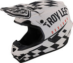Troy Lee Designs SE4 Polyacrylite Race Shop MIPS Motocross-kypärä