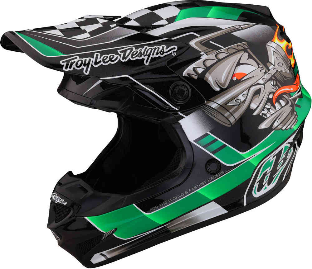 Troy Lee Designs SE4 Polyacrylite Carb MIPS Шлем для мотокросса