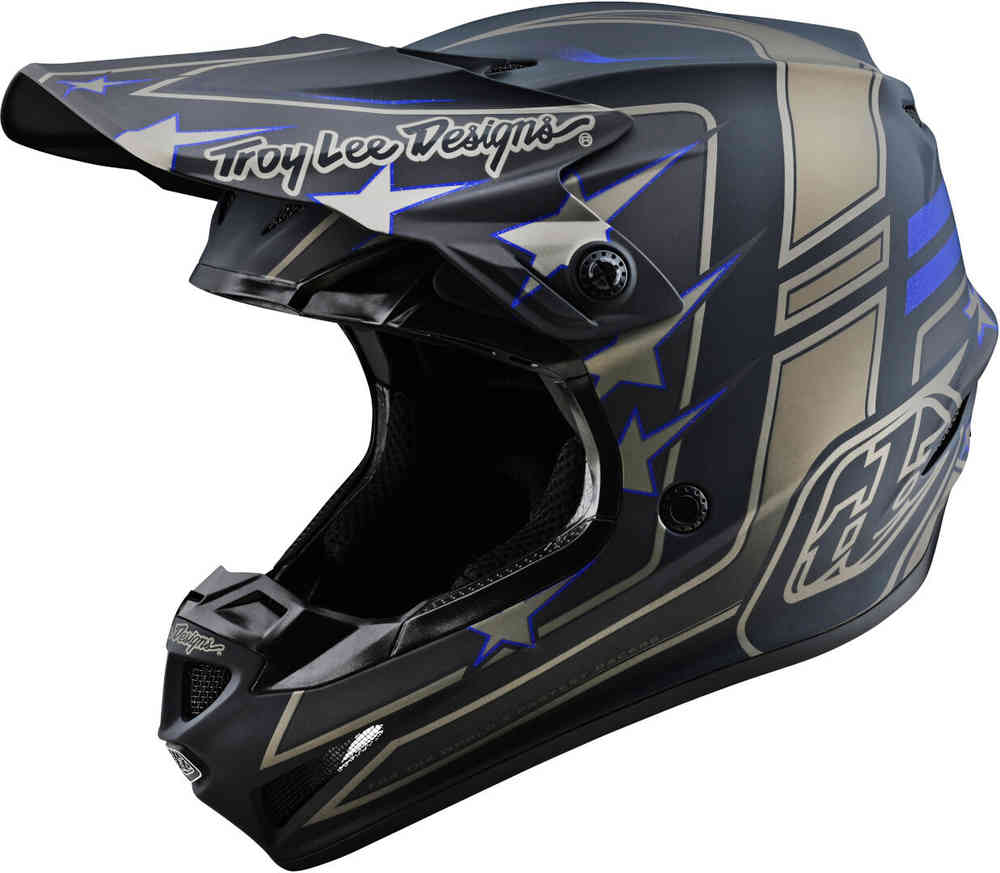 Troy Lee Designs SE4 Polyacrylite Flagstaff MIPS Шлем для мотокросса Черный/Золотистый XXL (62/63) 